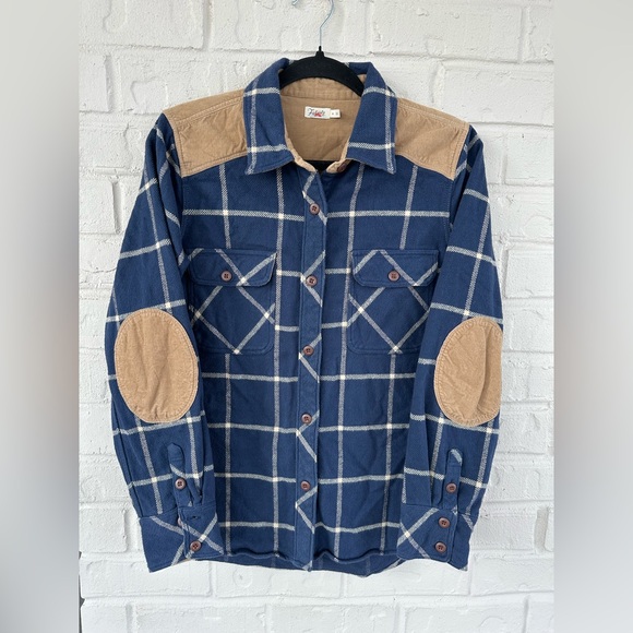 Faherty Daly Shirt Olivia Plaid Flannel Size M - Picture 2 of 8